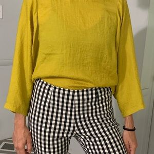 Loft very green billowy blouse